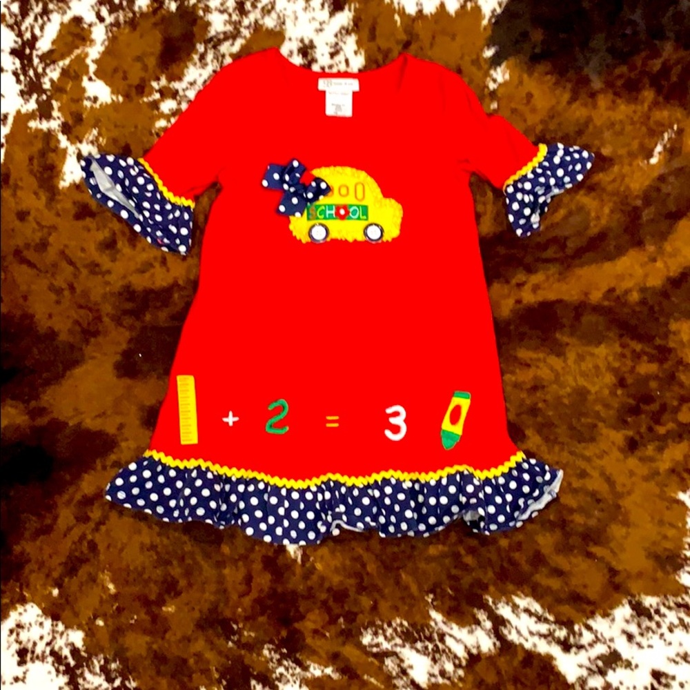 Girls school bus dress
